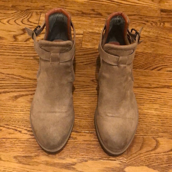 BC - brown suede booties - Picture 2 of 3